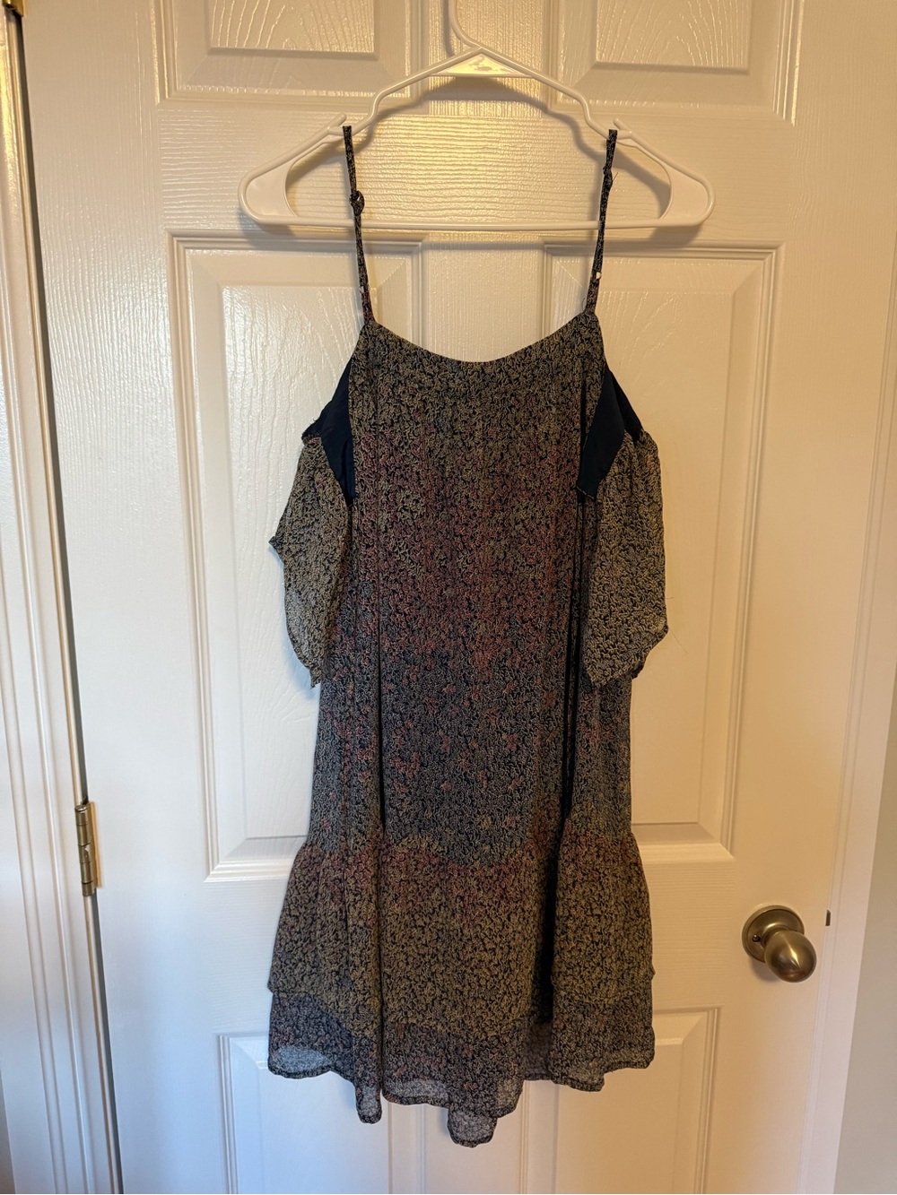 Lucky BranCold Shoulder Ruffle Dress Multi-Color - Picture 3 of 5